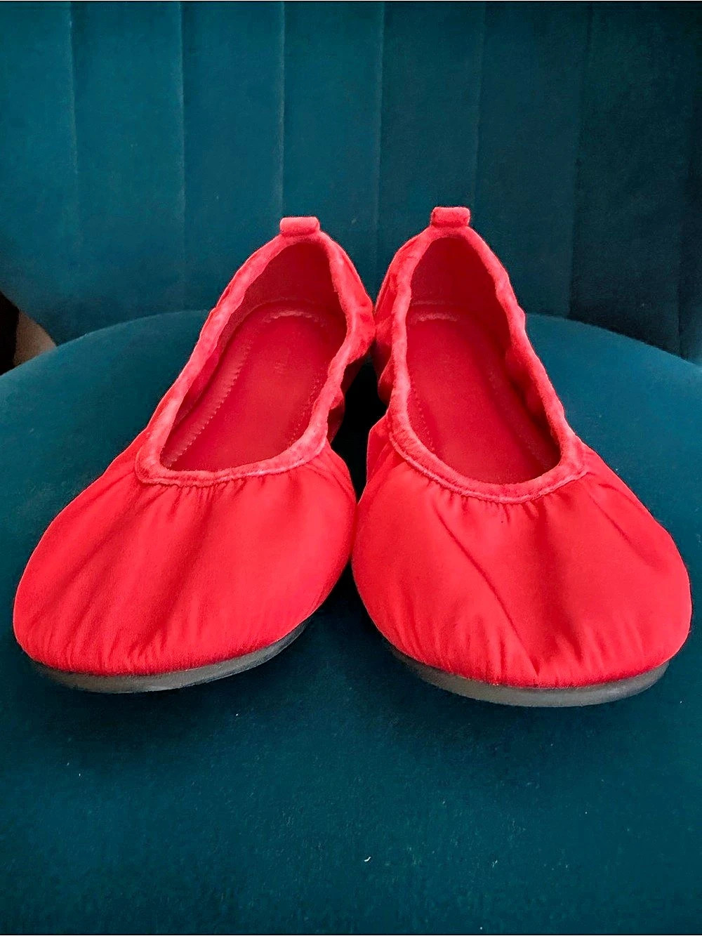 St. Agni Red Ballet Flats EU 39 - Picture 2 of 7